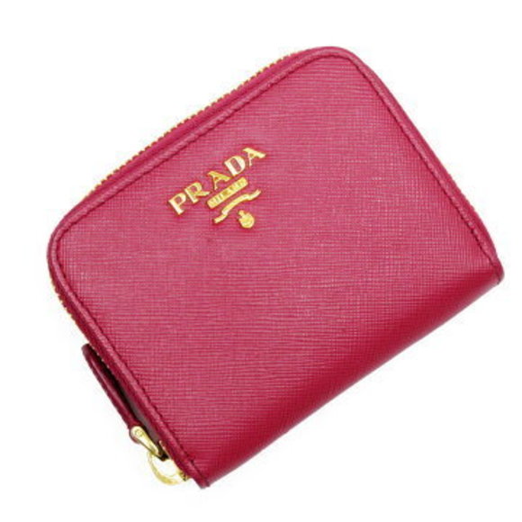 Prada Saffiano leather coin pink - Picture 1 of 3